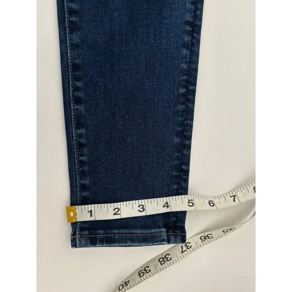 American Eagle Jean 8 High-Waisted Jegging Dark Wash Clean Girl Street Style - Picture 9 of 16